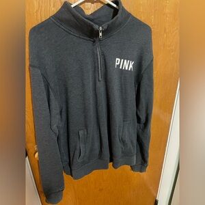 Victoria's Secret PINK Charcoal Zip-Up Men's Sweater